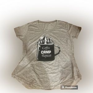 Cute Short Sleeve Campfire Shirt. Never Worn